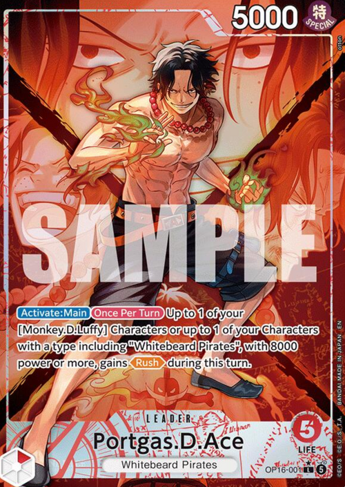 Portgas.D.Ace OP16-001 NM
