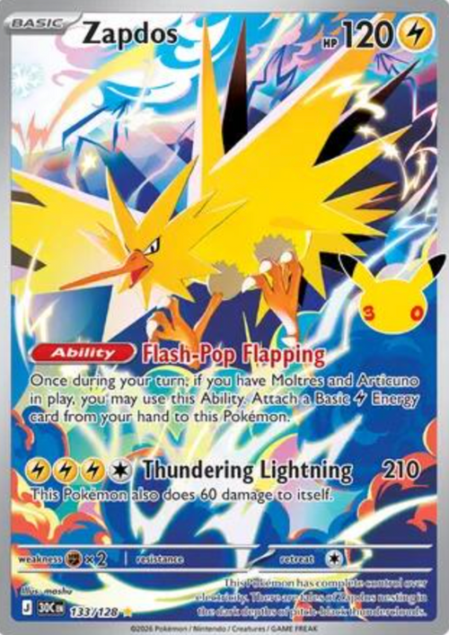 Zapdos 133/128 NM